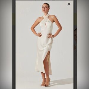 ASTR The Label Satin Halter Midi XS